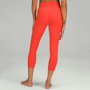 Lululemon | Align High-Rise‎ Lined Crop Solar Orange Size 12